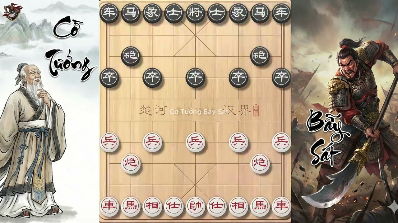 Cặp Tốt qua sông hung hãn như mãnh thú áp đảo thành trì #cotuong #xiangqi
