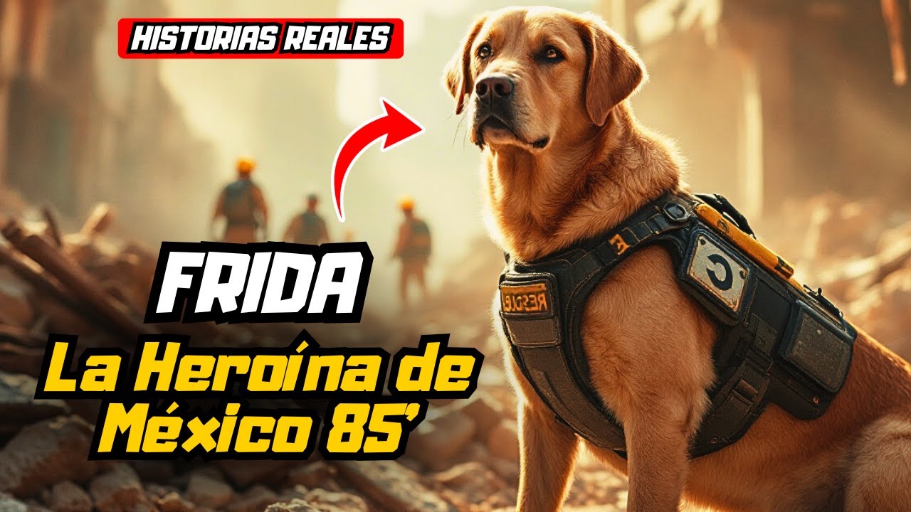 🔴FRIDA, LA PERRA RESCATISTA QUE SALVÓ VIDAS EN EL TERREMOTO DE MÉXICO | Animales Héroes