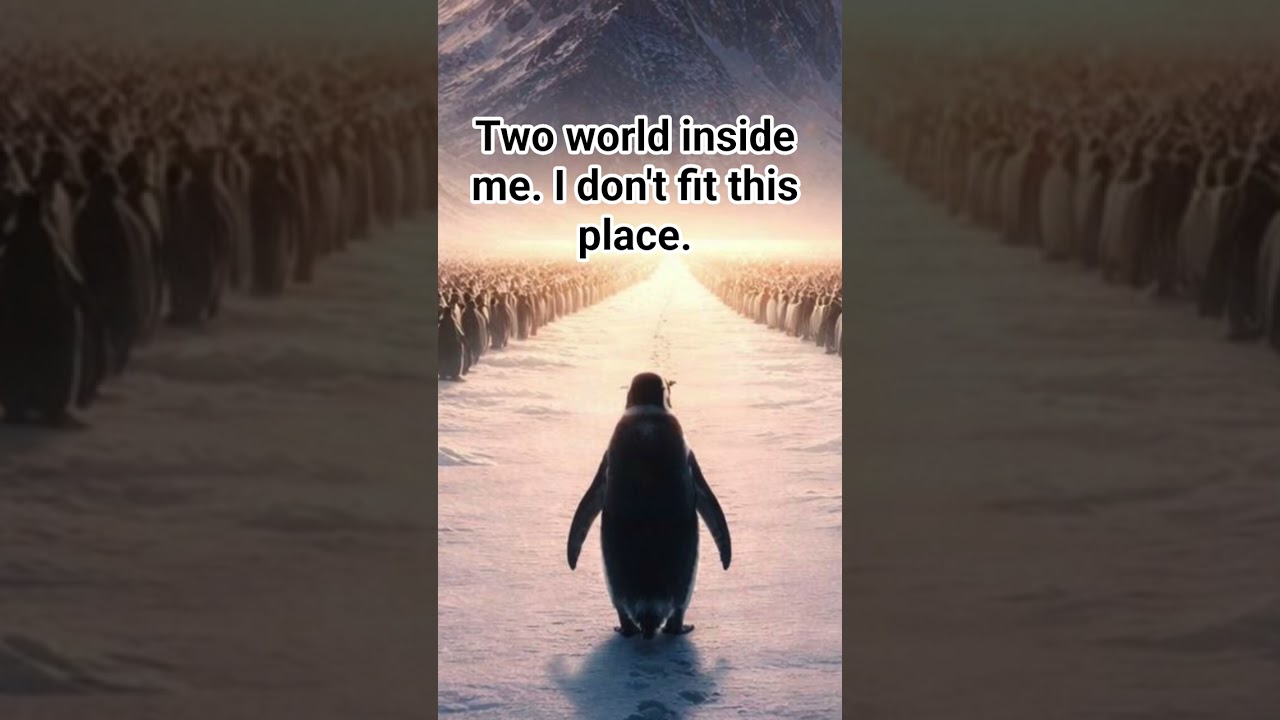Two world inside me. I don't fit this place. 