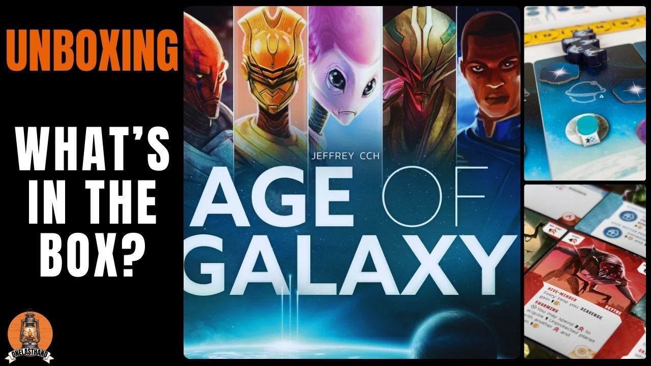 Age of Galaxy (второе издание) | Распаковка | Последняя партия