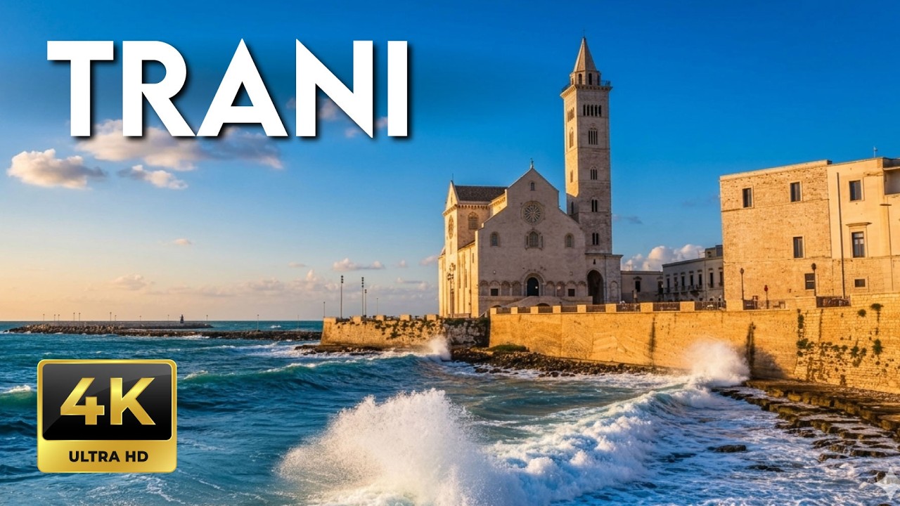 TRANI, ITALY 4K Walking Tour - The Most Beautiful Cathedral by the Sea