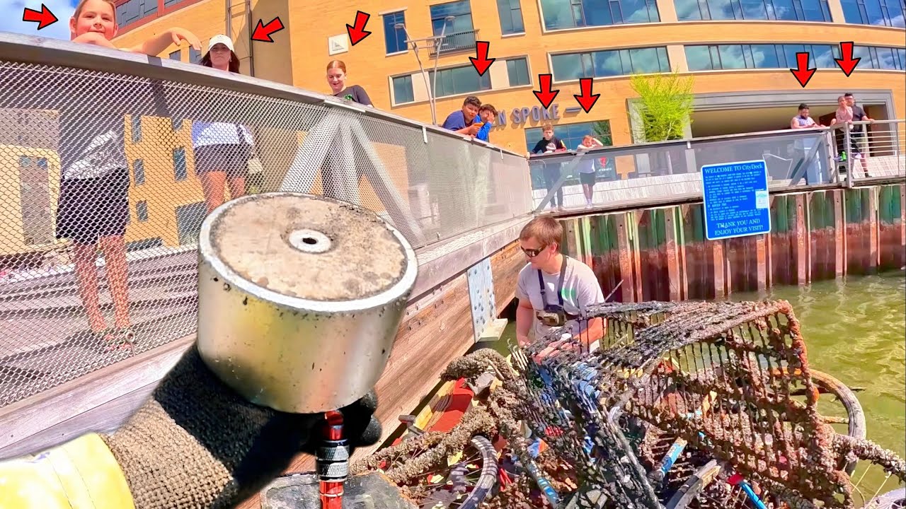 Толпа в недоумении из-за совершенно БЕЗУМНОГО джекпота в магнитной рыбалке!