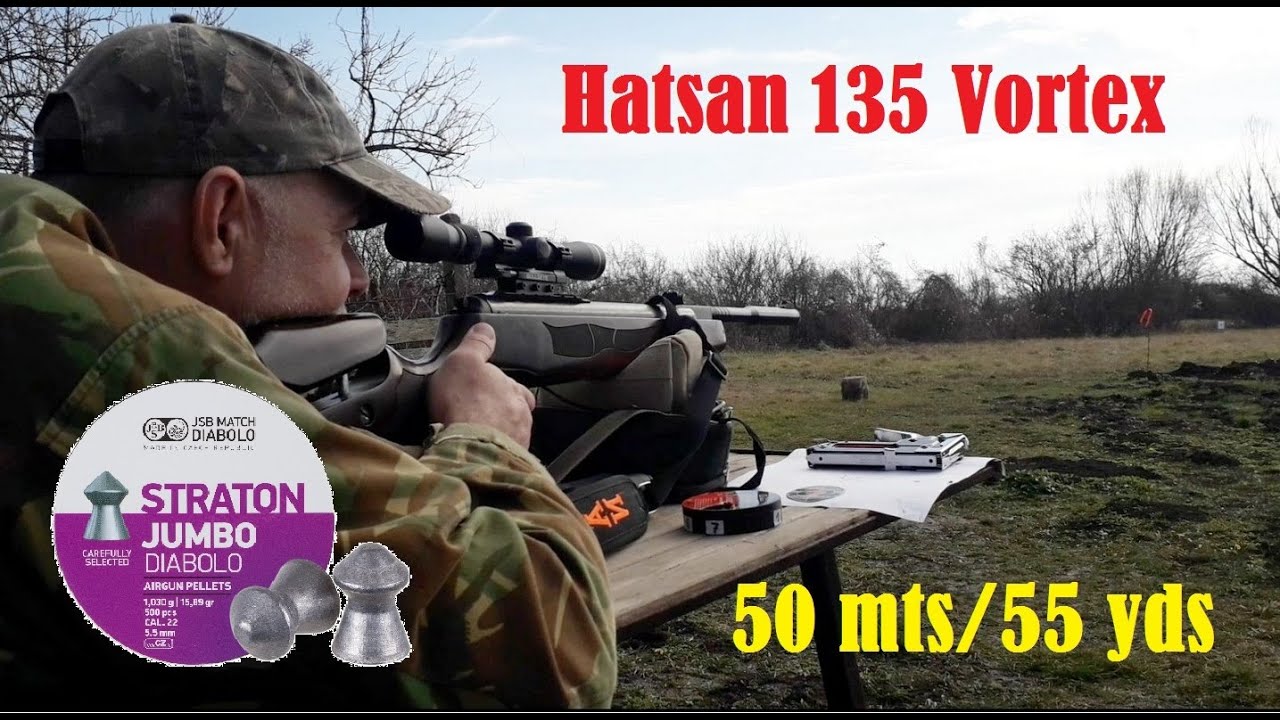 Hatsan 135 Vortex @ 50 m (55 yds)