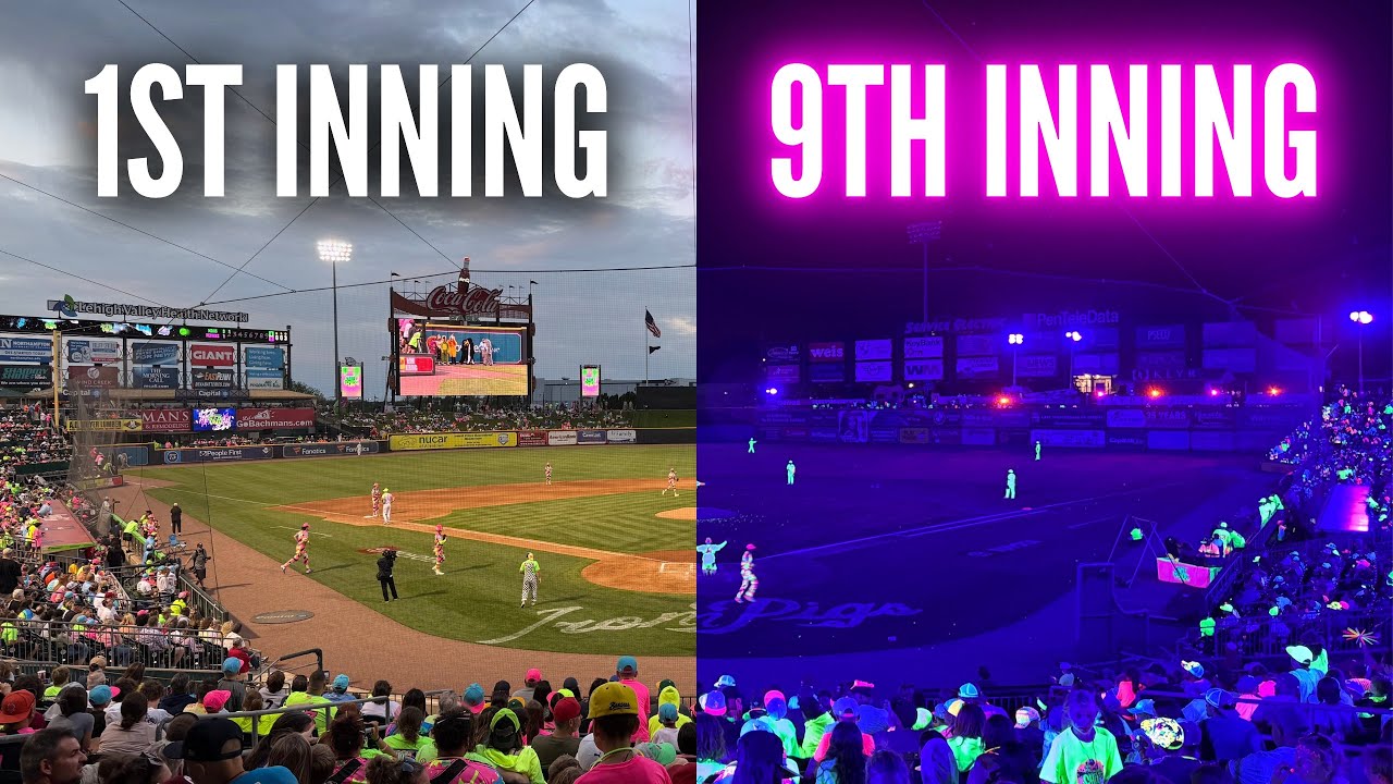 I Went to a Glow-in-the-Dark Baseball Game (Cosmic Baseball Experience)