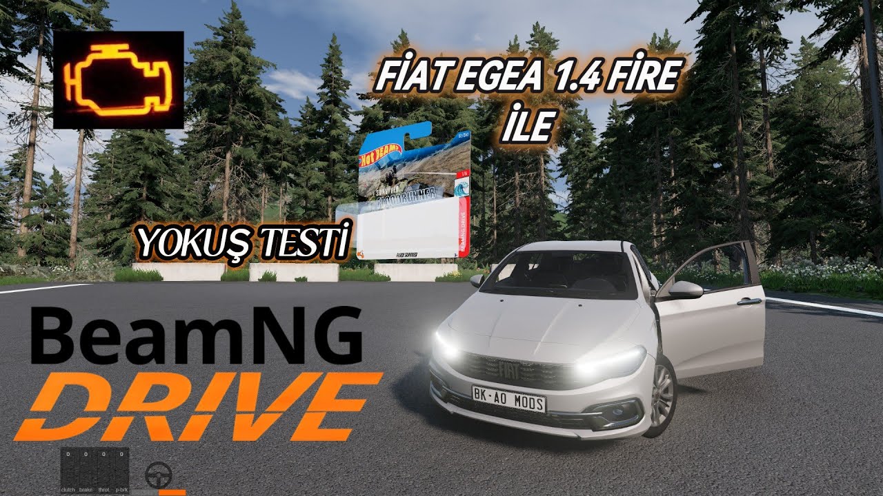 Fiat Egea 1.4 Fire 90 HP Yokuşu Fethedebilir mi? – BeamNG.drive Test