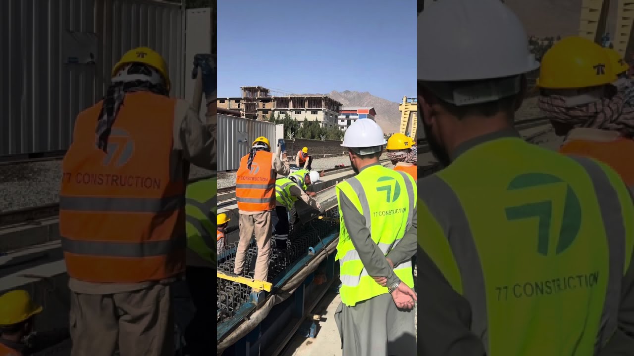 The production process of Girders for the Barki Square overpass.