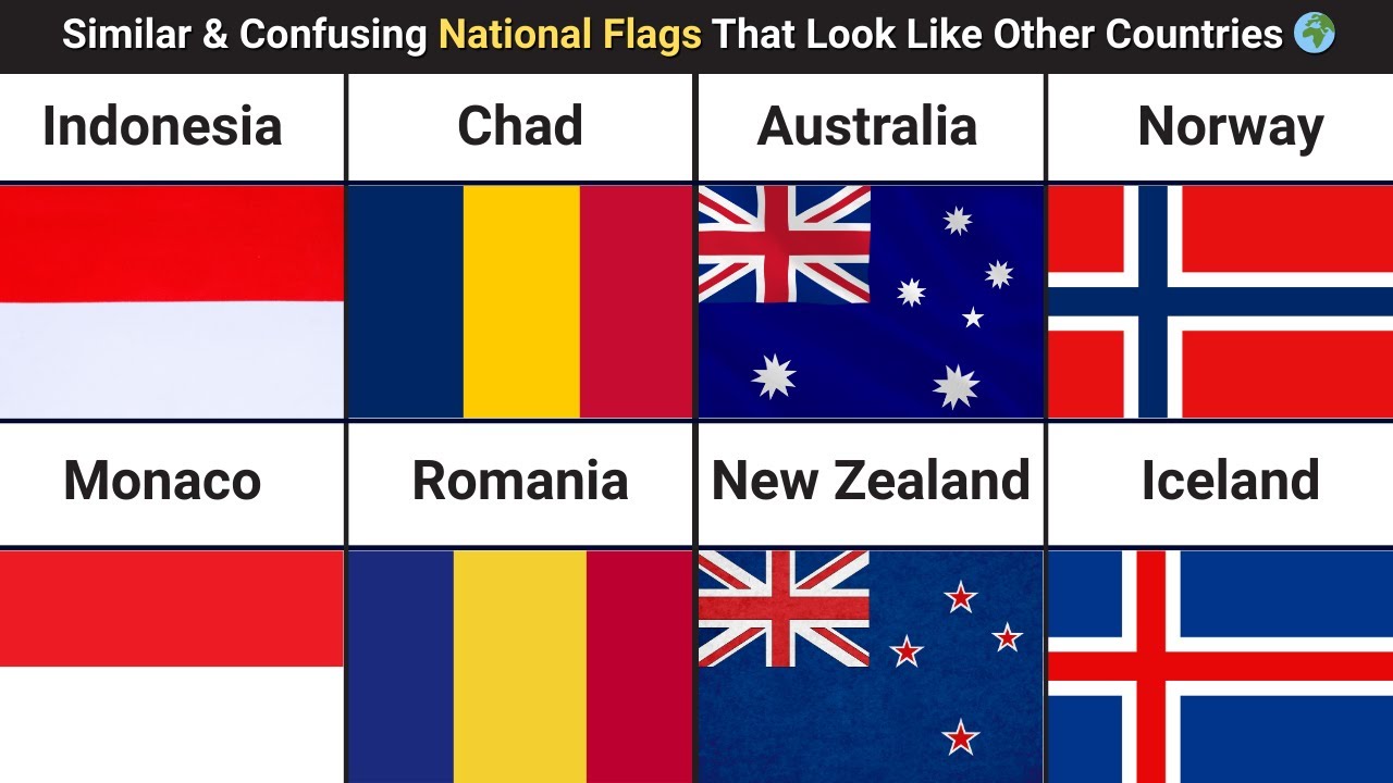 Flags So Close They're Practically Twins 🚩