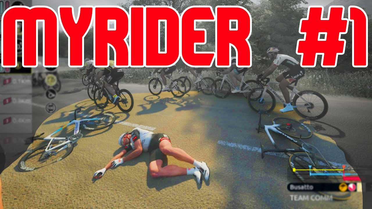 CRASHES, CRAZINESS, AND CHAOS | MyRider Episode 1 | Tour de France 2025 game