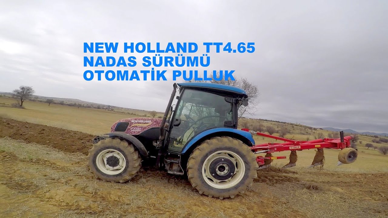 25 DEKAR TARLA'DA NADAS SÜRÜMÜ,TOPRAK PAMUK GİBİ ,NEWHOLLAND TT4.65 ,OTOMATİK PULLUK #nadas #traktor