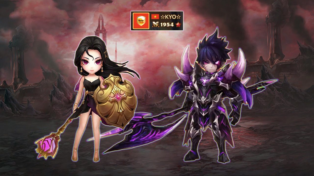 Leona & Ragdoll - Crazy Dark Couple in RTA Season 10 - Summoners War