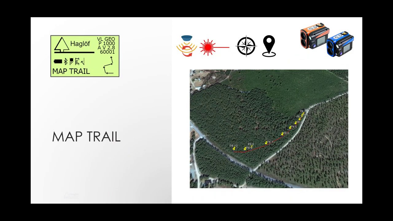 Vertex Laser Geo MAP TARGET and MAP TRAIL. Area and track log