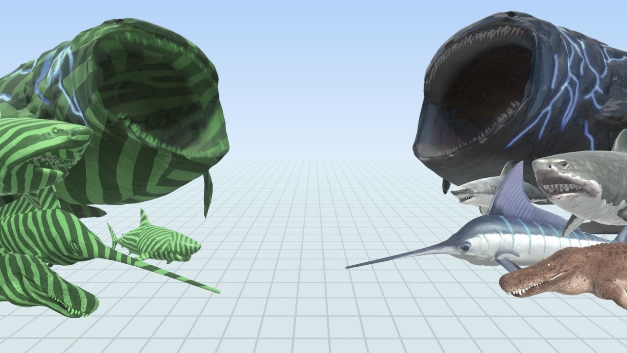 Sea Monsters Fights Plants Itself | Bloop vs Plants Itself - Animal Revolt Battle Simulator