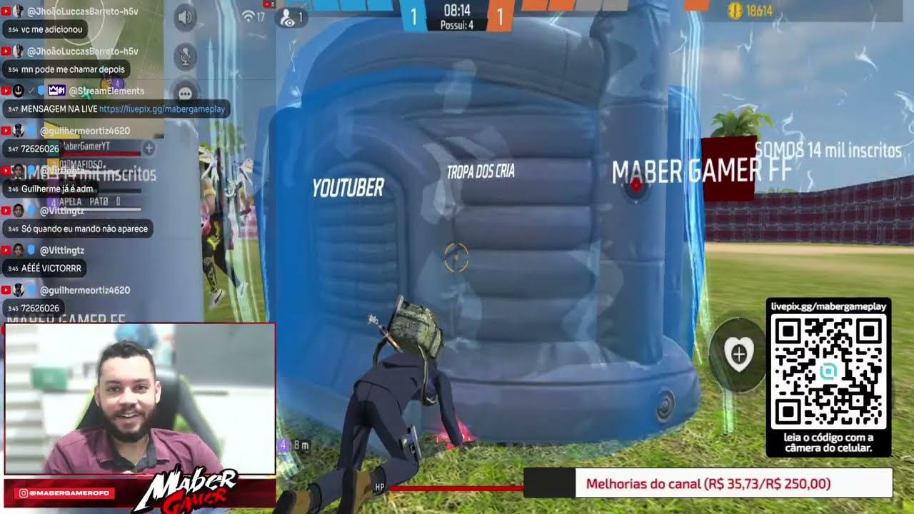 JOGANDO FREE FIRE RANQUEADA RUMO AO ELITE - AO VIVO