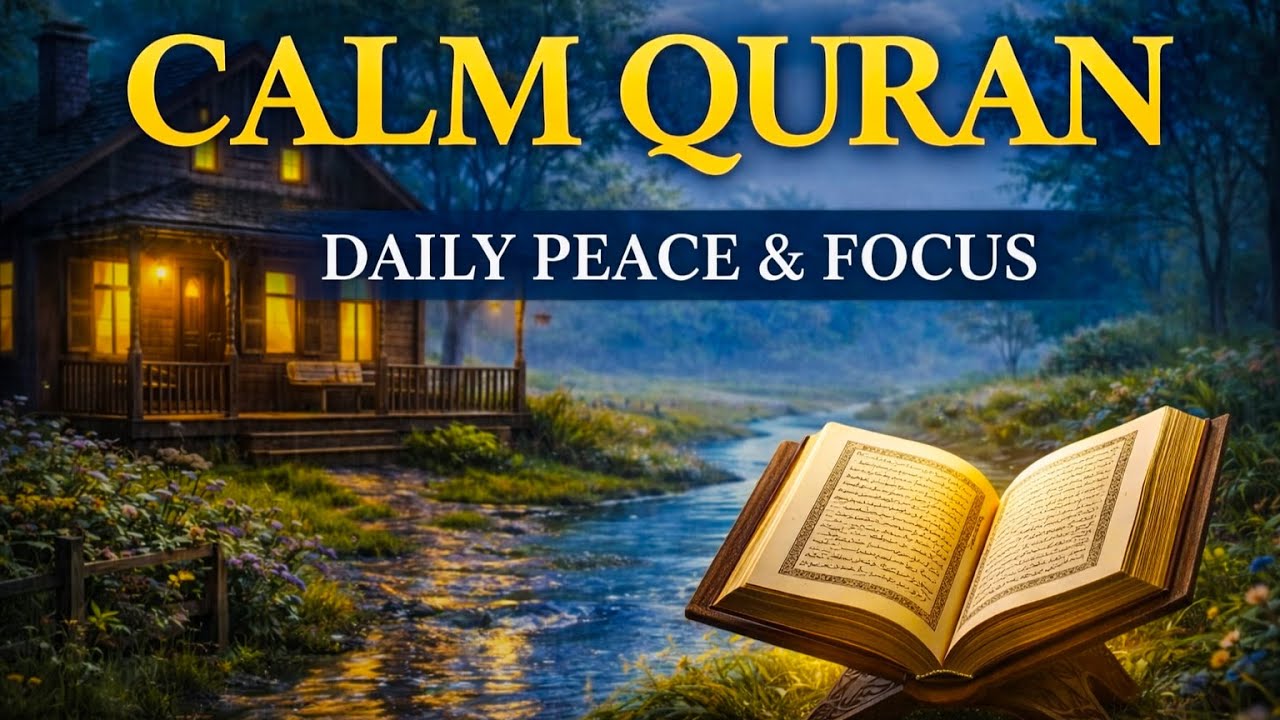 Calm Quran Recitation for Daily Peace, Focus & Gentle Reflection