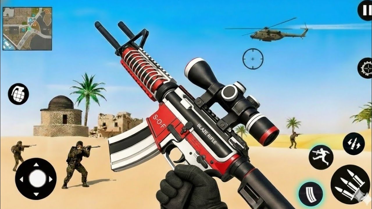 FPS Robot Shooter Strike Anti-Terrorist Shooting🚁🪂 New #2026​ Update  Android GamePlay