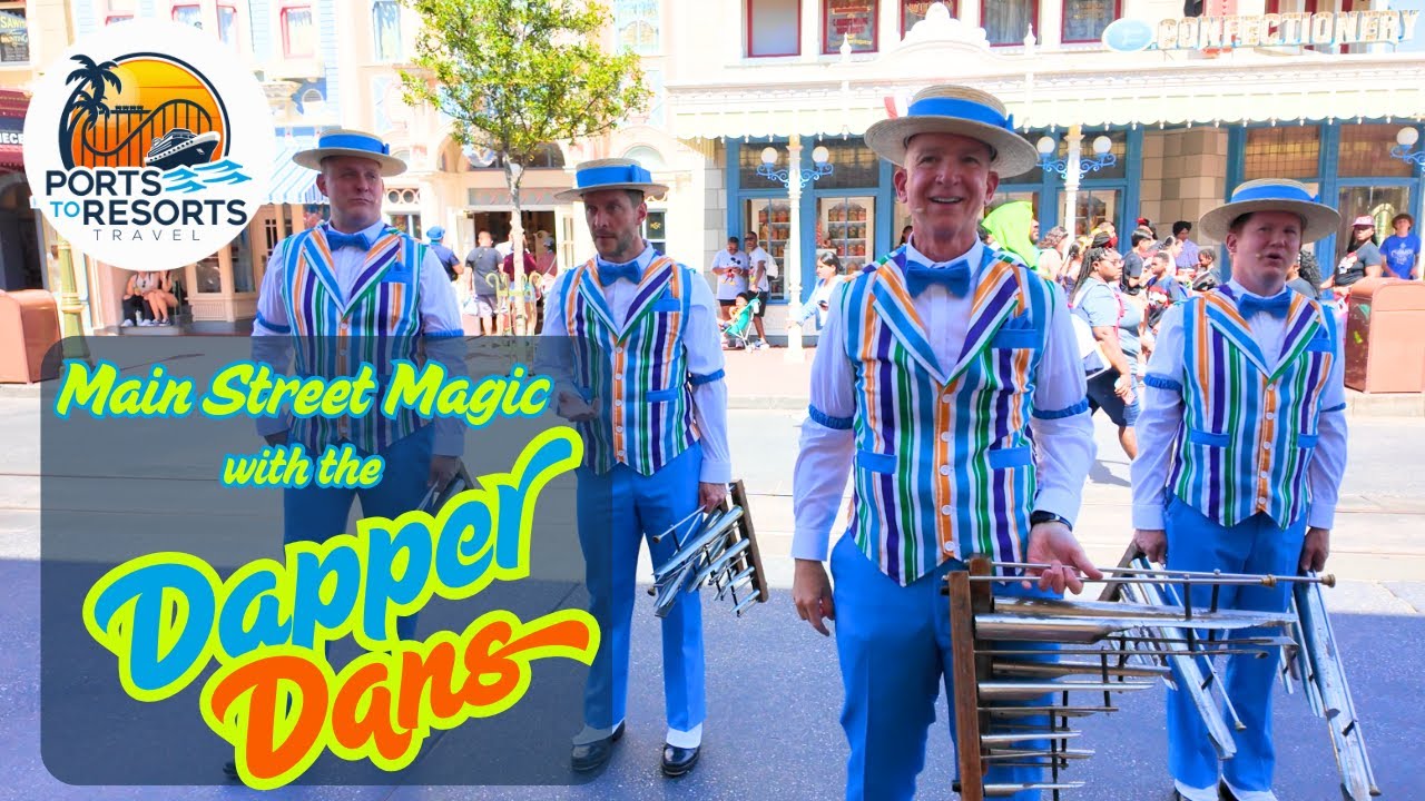Dapper Dans Full Performance in 4K | Front Row on Main Street, U.S.A. | Magic Kingdom Disney World