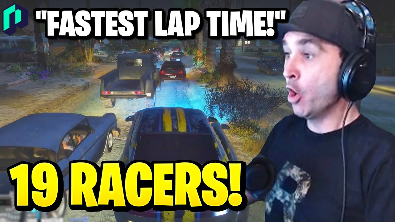 Summit1g POPS OFF in 19 PLAYER RACE with FASTEST LAP TIME! | GTA 5 NoPixel RP