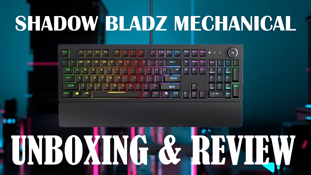 Redgear shadow blade mechanical keyboard review and unboxing