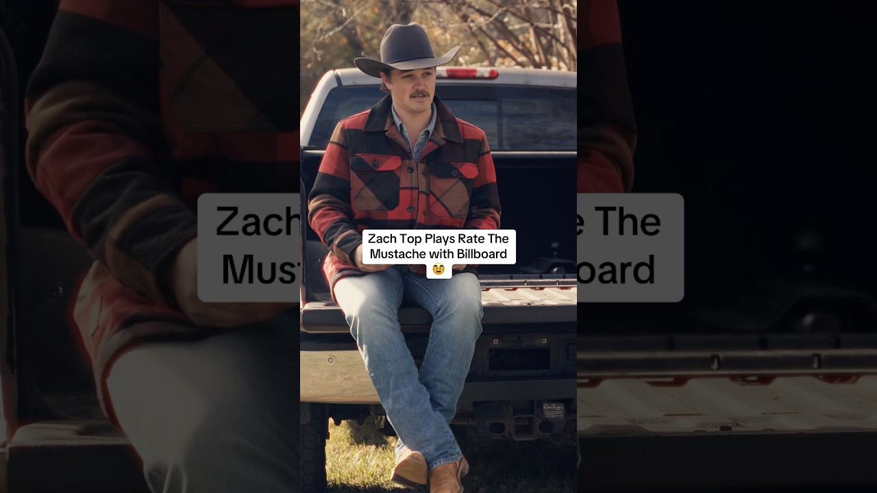 ⁠@zachtop plays rate the mustache with Billboard for his Genre Now cover story 🥸