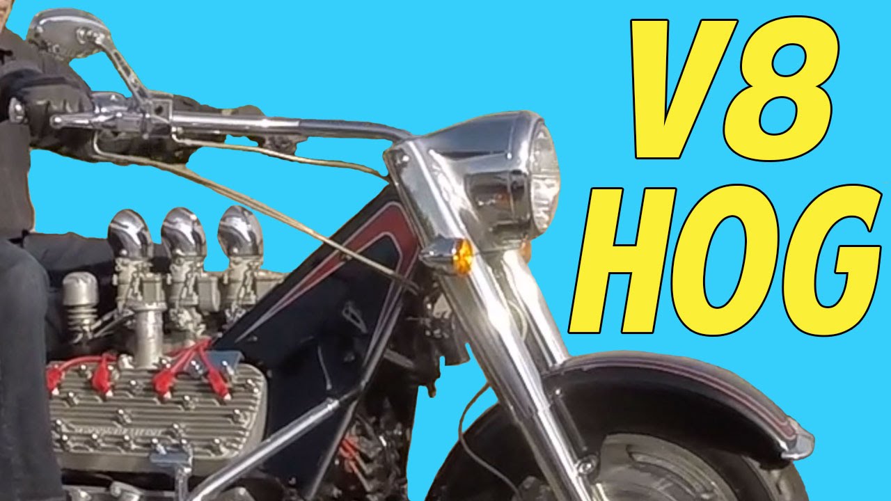 V8 Powered Harley-Davidson 1940 Ford Flathead Hot Rod Rat Rod