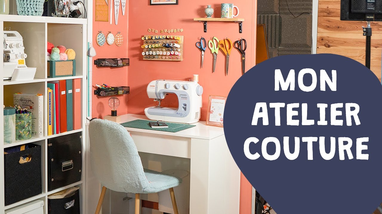 🔨 COMMENT SE FAIRE UN COIN COUTURE DANS SON SALON - Tous mes conseils et astuces pour y arriver !