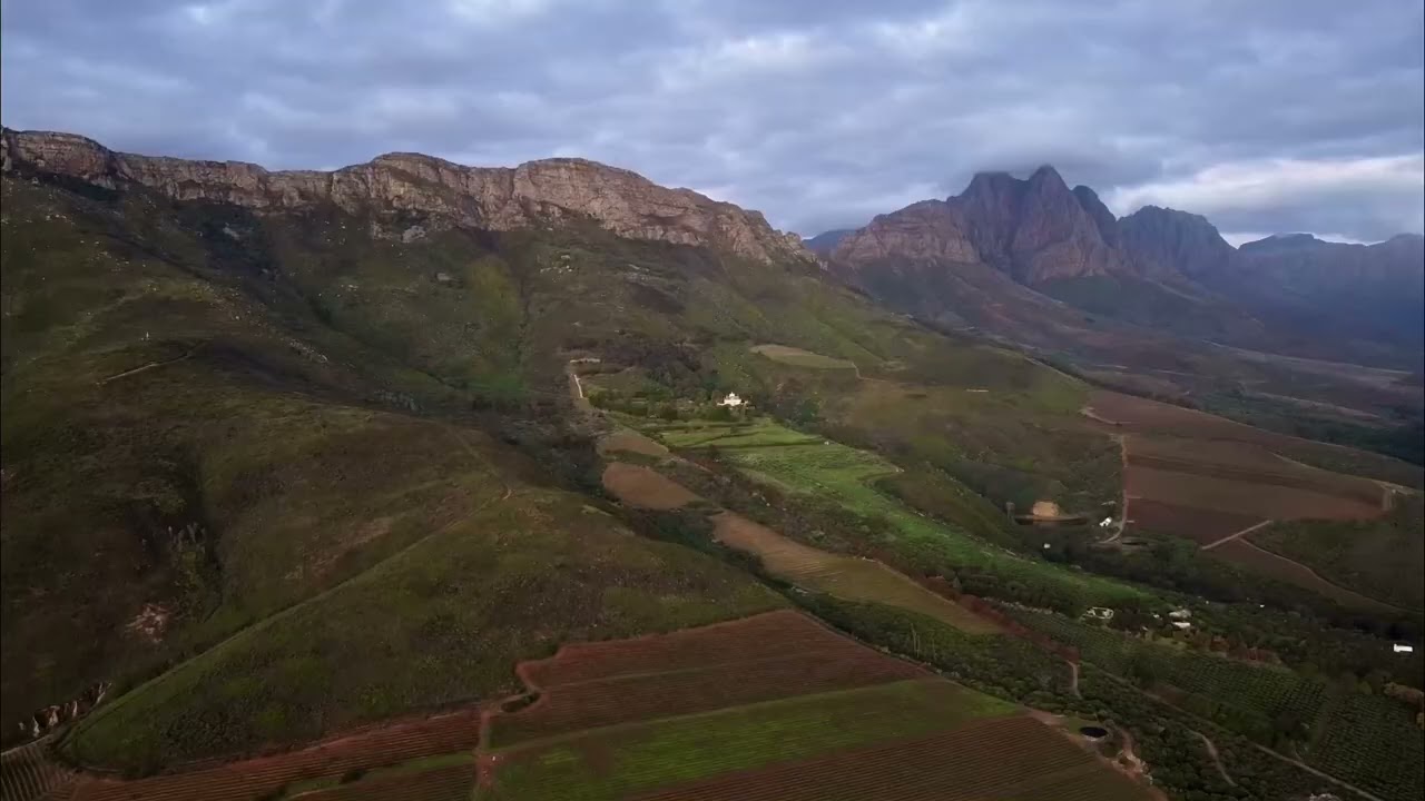 Stellenbosch Wine Area By Drone