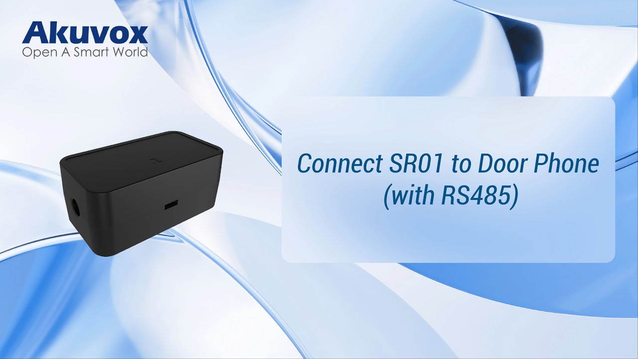 [Wiring]Connect SR01 to Door Phone (with RS485)