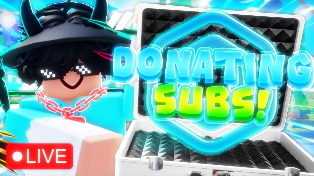💸PLS DONATE LIVE DONATING💸🎁ROBUX GIVEAWAYS🎁| GOAL: 10K SUBS |🔊TTS ON🔊