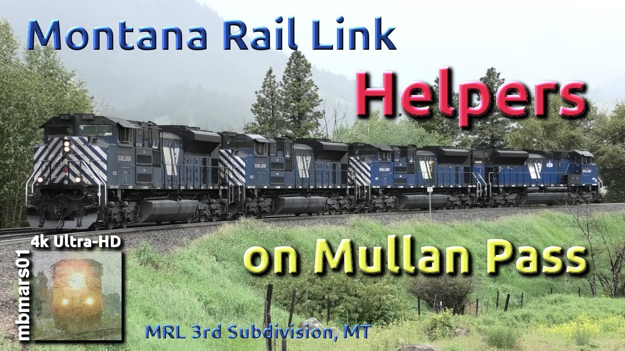 [65][4k] Montana Rail Link Helpers on Mullan Pass, MRL 3rd Sub, MT 06/17+19/2018 ©mbmars01