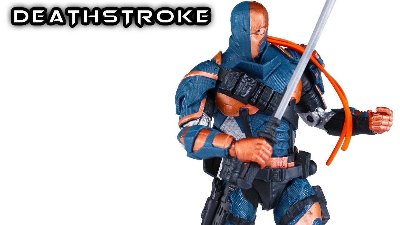 McFarlane Toys DEATHSTROKE Arkham Origins DC Multiverse Action Figure Review