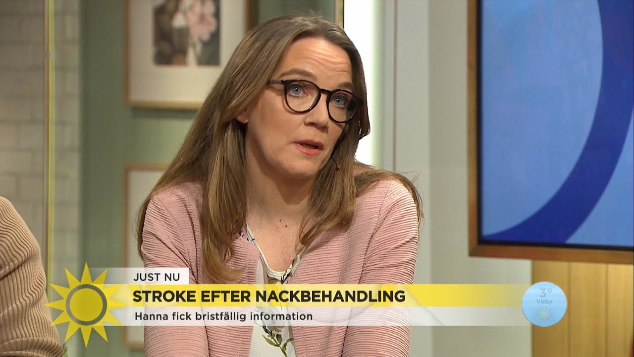 Hanna fick en stroke efter hon varit hos naprapat: &rdquo;Fick flera proppar i hj&auml;rn&hellip; - Nyhetsmorgon (TV4)