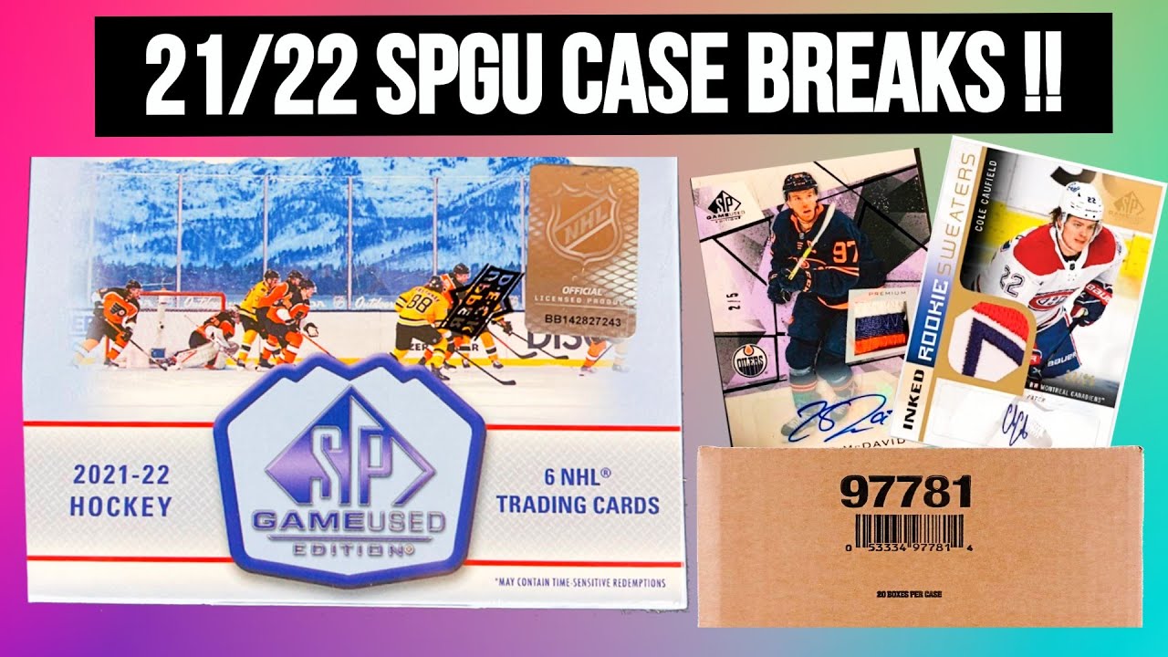 2021-22 Upper Deck SP GAME USED Hockey Case Breaks !