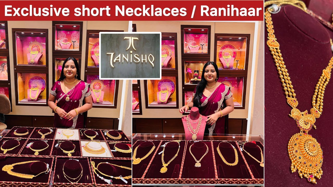 15gm😳Exclusive 22KT Gold Necklace sets & Ranihaar from Tanishq | Temple finish & yellow gold sets✨