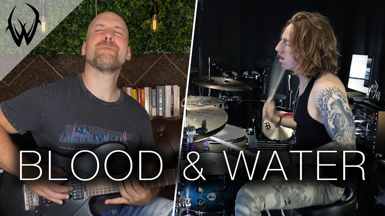 Wyatt Stav Ft. Alex Raykin - Memphis May Fire - Blood and Water (Guitar and Drum Cover)
