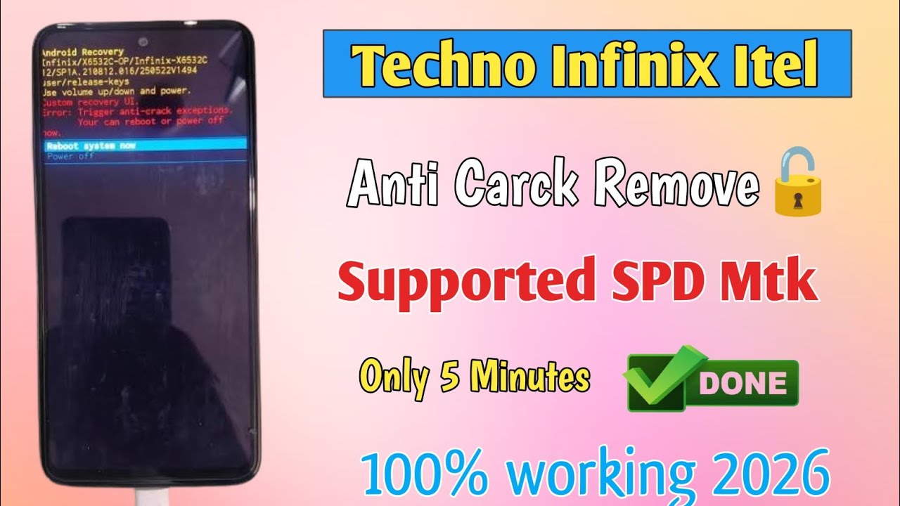 Tecno Spark Go 1 Kl4 || Online Anti Carck Remove Server All Spd MTK Anti Carck Solution
