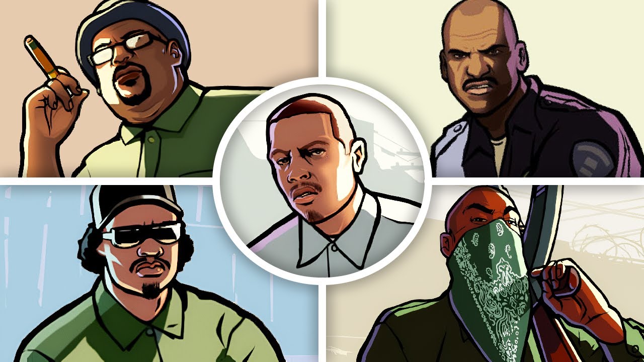 GTA SAN ANDREAS - All Bosses & Ending (4K 60FPS)