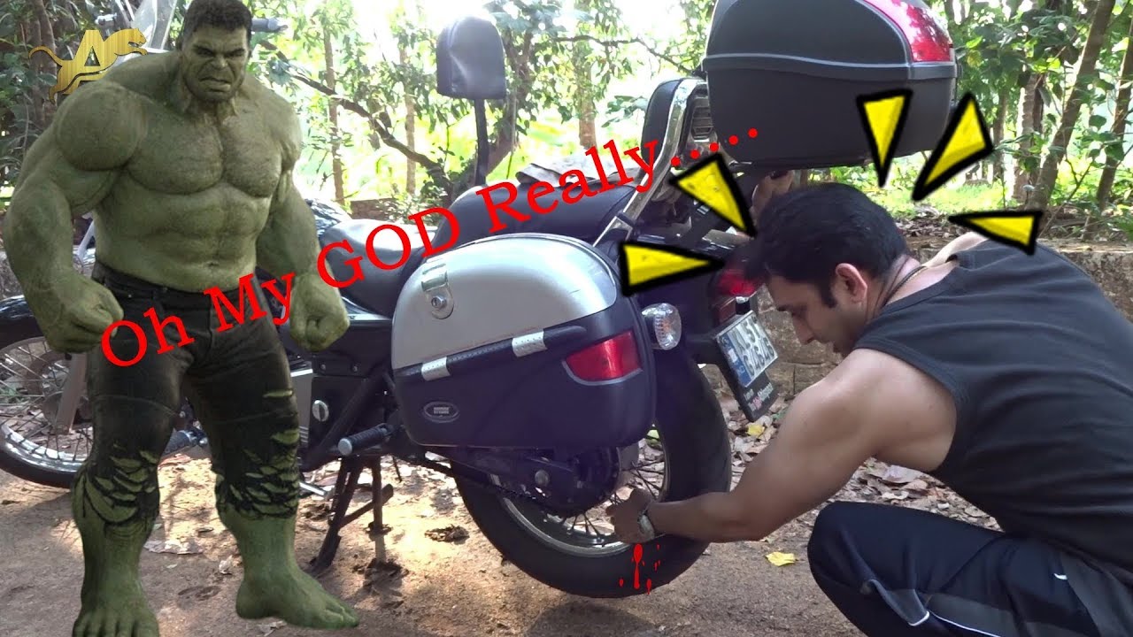 Cranking a motorcycle with Dead Battery no kick start ( Avenger 220 )
