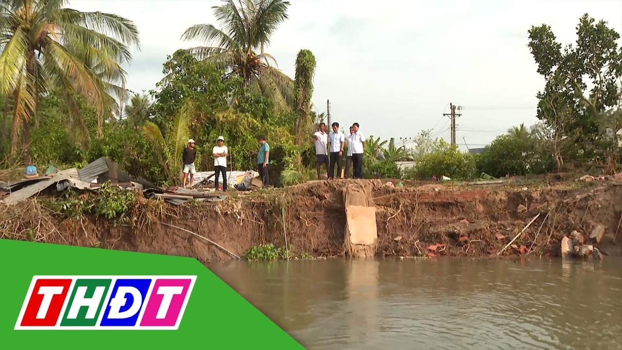 Khảo sát khu vực sạt lở bờ sông tại xã Phú Hựu, Đồng Tháp | THDT