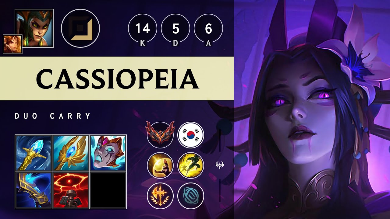 Cassiopeia Carry vs Zeri: Legendary - KR Grandmaster Patch 14.16