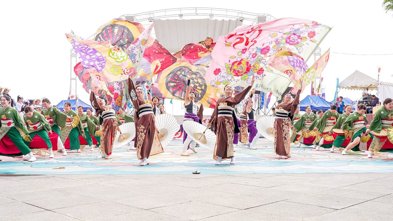 [4K] 粟津おすえべ花吹雪　大阪ベイエリア祭Worldあぽろん 2025