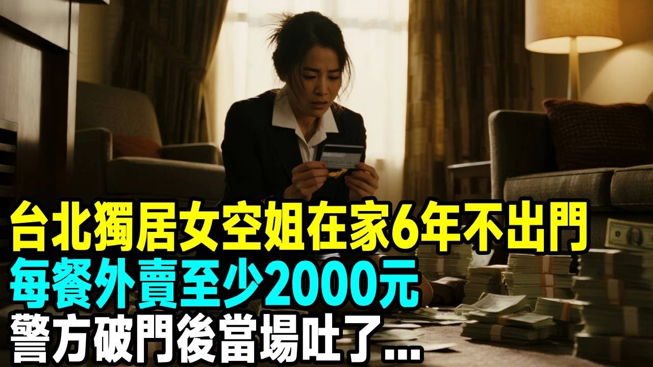 台北獨居女空姐在家6年不出門，每餐外賣至少2000元，警方破門後當場吐了...「茶桌老故事」