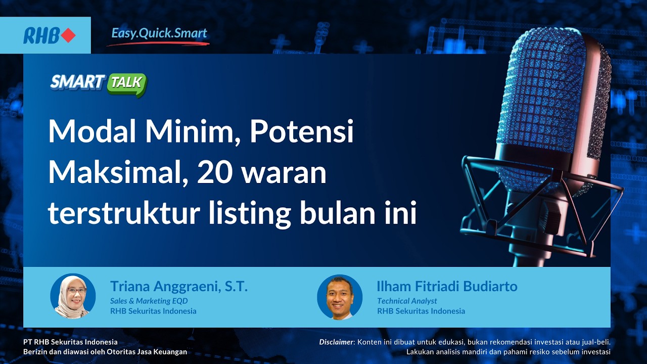 Modal Minim, Potensi Maksimal, 20 waran terstruktur listing bulan ini | Smart Talk 2 Maret 2026