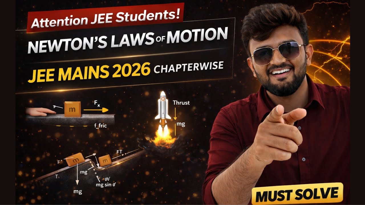 JEE Mains 2026 PYQ | Newton’s Laws of Motion Complete Solutions | Physics k Funde | Venus Jain