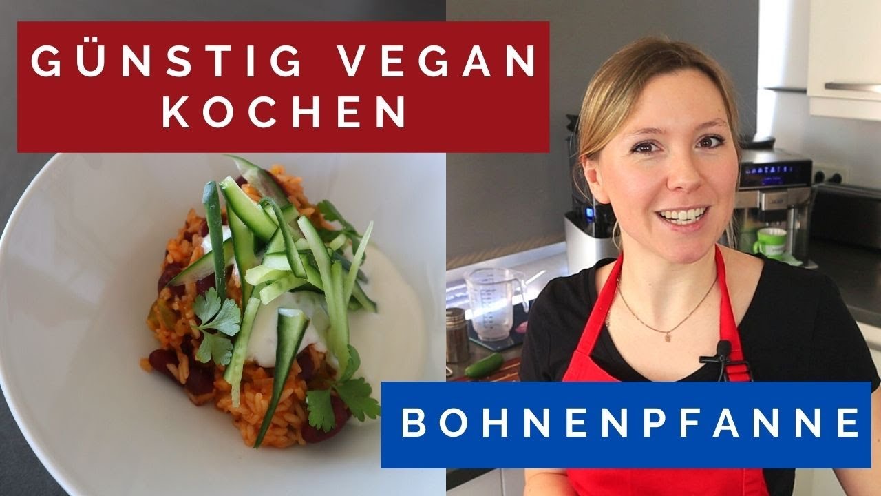 Bohnenreispfanne | Günstig vegan kochen | 30 Minuten Rezept
