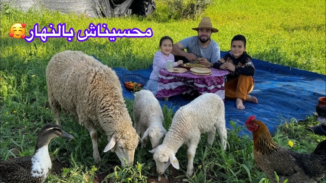 النهار فالبادية ما كنحسوش بيه 😍 الحداكة والشقا والطنجية فالكانون😋