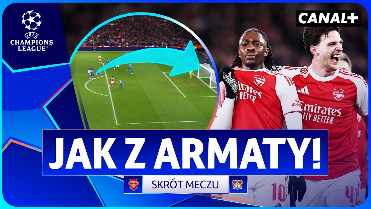 WIELKA SZARŻA ARSENALU! FANTASTYCZNE GOLE I PEWNY AWANS! ARSENAL - BAYER, SKRÓT MECZU