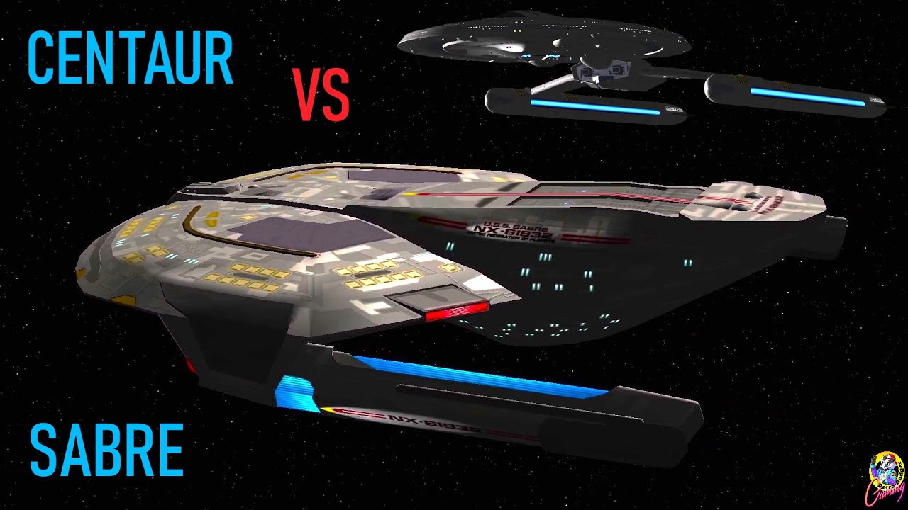 Sabre Class VS Centaur Class - Both Ways - Star Trek Starship Battles