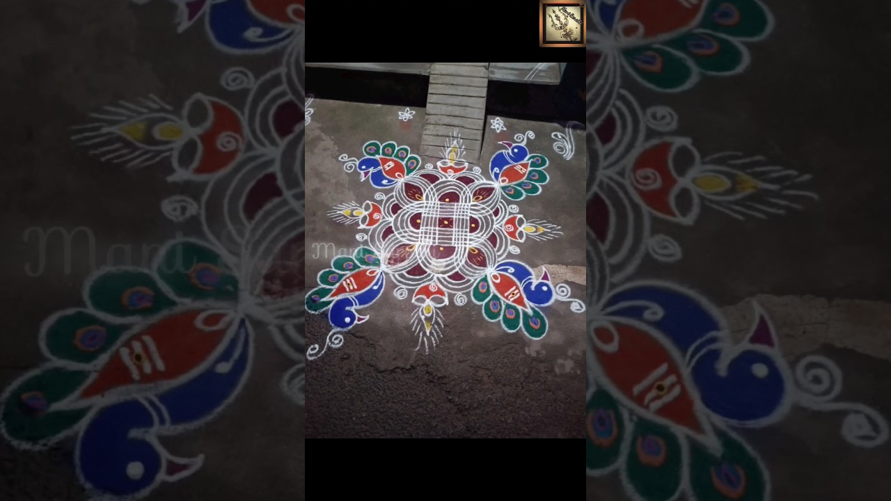 #padikolam #freehandrangoli #velkolam #deepakolam #colorrangoli #mayilkolam #thaipoosamkolam