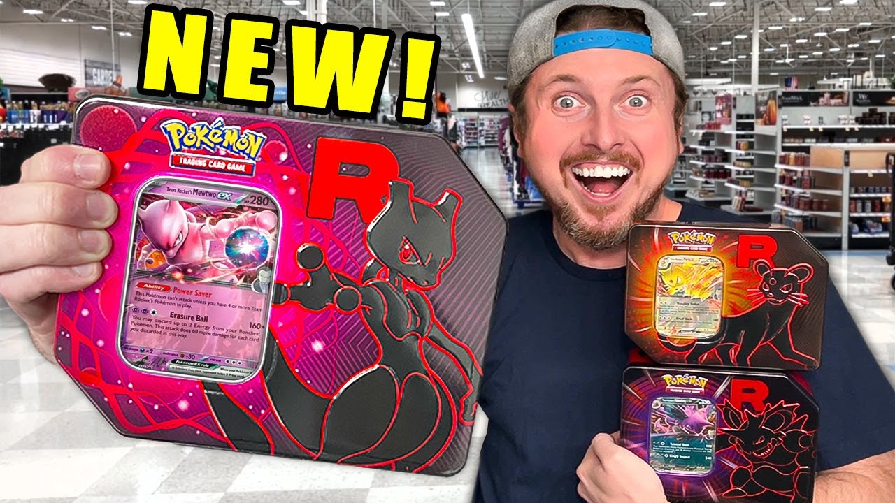 I Tested NEW Team Rocket Pokemon Card Tins! (opening them all)