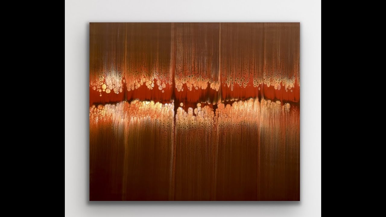 Its On Fire! Acrylic Swipe, Acrylic Pour, Fluid Painting Art Tutorials